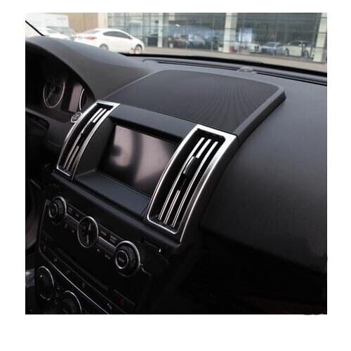 ABS Chrome trim L/R AND Middle air conditioning outlet decoration 2pcs/lot Car Accessories For Land rover freelander 2