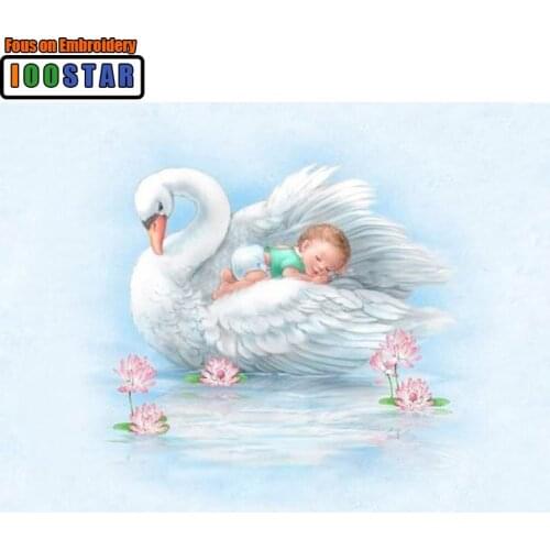 DIY Diamond Painting Swan & sleeping baby for Bedroom Decor Full round/square Diamond Mosaic Embroidery Home decor craft gift