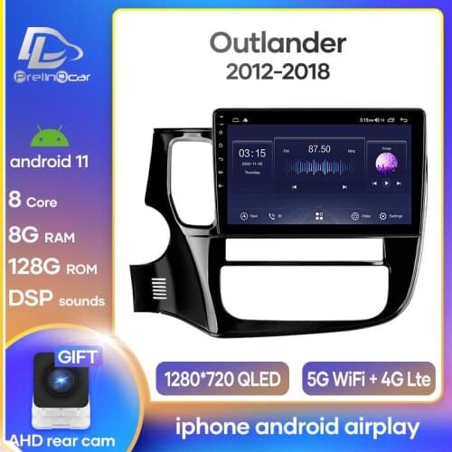 Prelingcar For Mitsubishi new Outlander xl 2Car Radio Multimedia Video Player Navigation GPS Android 10.0 DSP dashboard