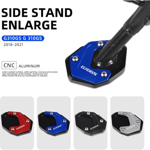 Side Stand Enlarge extension Kickstand Foot Side Stand Pad Support Plate Enlarge Stand For BMW G310GS G 310 GS 2019 2020 2021