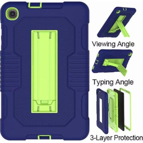 Case For Samsung Galaxy Tab A 8.4 inch 2020 Model SM-T307 T307 Cover Shockproof Armor Heavy Duty Silicone Stand kids safe case