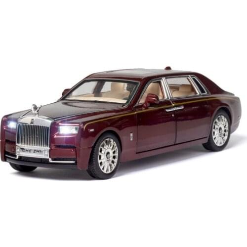 CHEZHI 1:24 Rolls-Royce Phantom Alloy Car Model Six-open With Sound And Light Pullback Car Metal Model Toy Wholesale