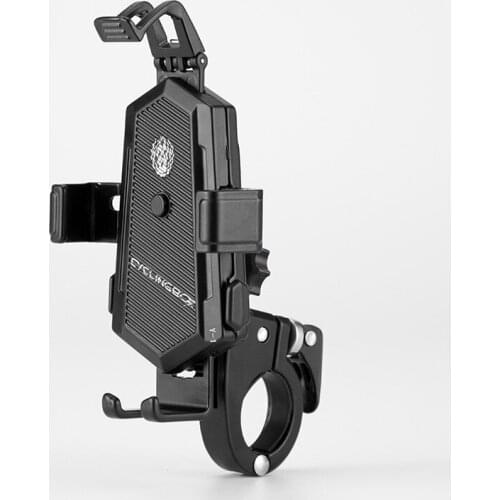 Aluminum Alloy Motorcycle Handlebar Phone Holder Universal Rearview Mirror Bike Bicycle Phone Holder Soporte Celular Moto