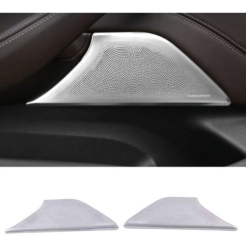 For BMW 5 Series G30 2018 2019 2020 Car Door Gate Loudspeaker Sound Speaker Cover Trim Frame Sticker Interior Accessories