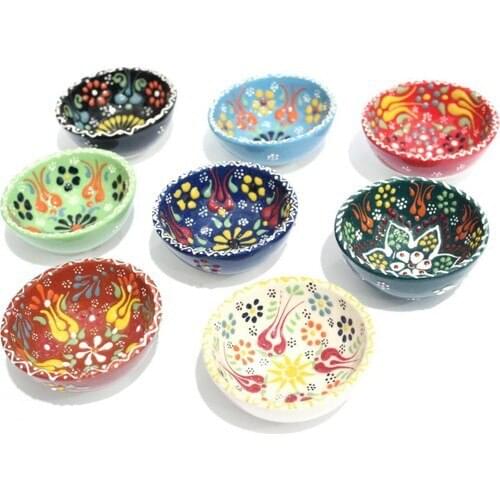 İlbay Tile Jewelry 8 cm 8 li Lace China Bowl Set
