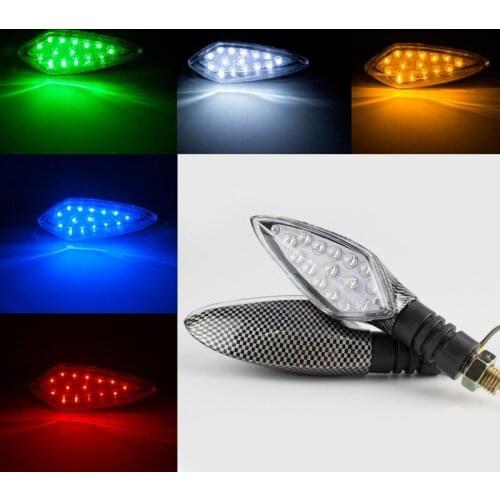 2PC Horizon Motorcycle LED Turn Light Off-road Vehicle 12V Street Running Light Refitted Indicator Lights Motorcycle Accessories