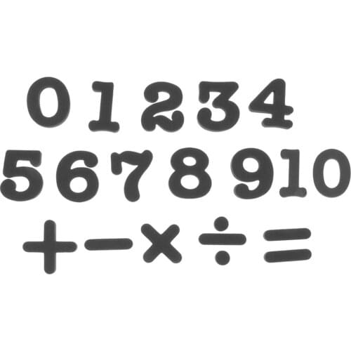 Black Refrigerator Magnet Wall/Home Decoration DIY Crafts Kids/Baby Early Learning Toy –0~10 Numbers & Math Symbols