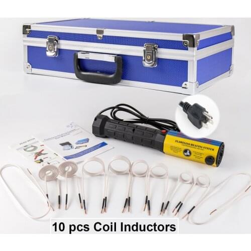 1000W 220V/110V Magnetic Induction Heater 10 Coils Bolt Heat Remover Tool Kit Screw Tool Bolt Remover Repair Machine Tool