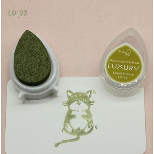 Mini Water Droplets Shape Ink Pad Colorful Cartoon Stamp Ink Pad Set for DIY Art Craft SDF-SHIP