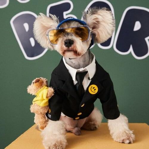 Fashion Pet Dog Suit Clothes New Arrival Dog Coat for Small Medium Dogs Cute Hand Bear Accessory Puppy French Bulldog Jacket