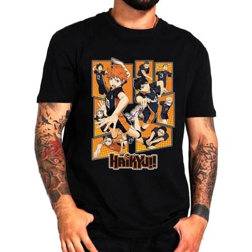Anime Haikyuu Men T Shirt Kuroo Anime Bokuto Manga Shoyo Volleyball Tee Shirt Short-Sleeved T-Shirt