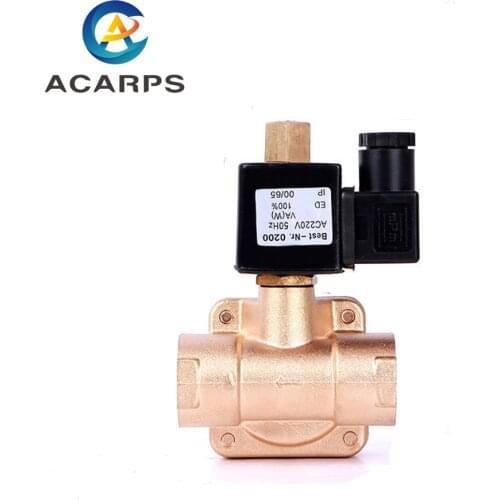 3/4" High Pressure Normally Open Brass 24 volt Solenoid Valve 220v 12VDC 24VDC 220VAC 110VAC For Water Gas Oil