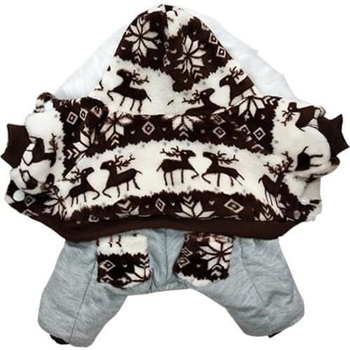 New Best Sale Winter Pet Dog Clothes Warm Jacket Snowflake Hooded Four Legs Coat S-XL For Chihuahua Small Medium Dogs Puppy