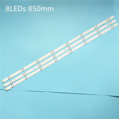 New Kit 3 PCS 8LEDs 850mm LED backlight strip for LG 43LH604V 43LH60_FHD_A Type UF64_UHD_A 43UH610V 43UF640 43UH610A 43LH5700
