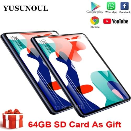 Dual Glass DHL Free Hot Sale Google 10 inch 2.5D Glass tablet IPS Screen Dual SIM Card Play Store/A-GPS Tablets 10 10.1+Gifts