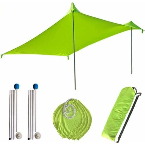 Portable Sun Shade Tent With Sandbag UV Lycra Large Family Canopy For Outdoor Fishing Camping Beach Sunshade Awning Set