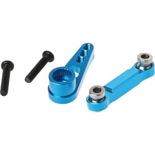 Rudder Pull Rod 25T Servo Swing Arm for WLtoys A949 A959 A969 A979 K929-B Remote Control Car Metal Upgrade Accessories