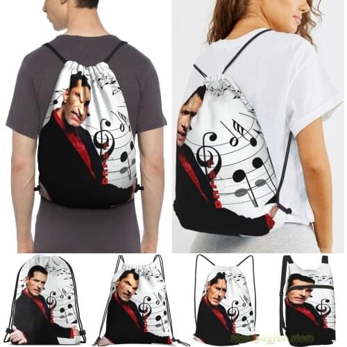 Men Sackpack Strap Bags Falco Music Art Women Purpose Drawstring Backpacks Outdoor Travel Backpacks For Gym Training Fitness Bag