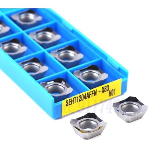 SEHT1204AFFN-X83 H01 Carbide Inserts Milling Cutter CNC Lathe Tools Milling Blades, For Aluminum Processing Milling Turning Tool