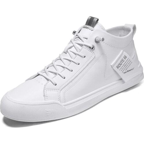 School Mens Students Board Shoes Thick Bottom Non-Slip Microfiber Leather Male Sport Shoes Spring Autumn Mens Lace-up Shoes