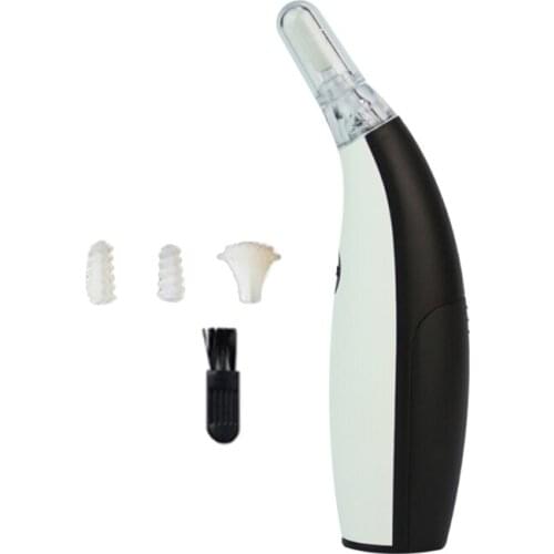 Baby Adults Ear Wax Remover Cleaner with LED Automatic Silicone Spiral Earwax Removal Soft Safe Ear Massage Tool