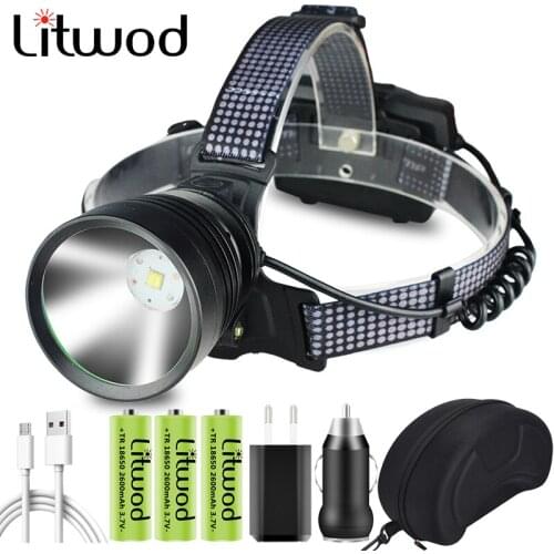 Power Bank Head Lamp Headlamp Headlight Battery New Xhp70.2 Led Bulbs 3* 18650 Litwod /xhp50.2 Zoom In / Out Lithium Ion