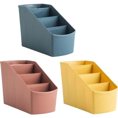 896A Multi-Lattice Cosmetic Storage Box Remote Control Holder Container 4 Grid