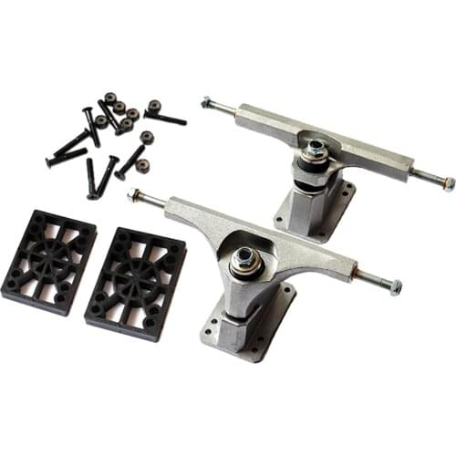 1 Pair 6.25''/158mm Universal Replacement Durable Aluminum Alloy Longboard Trucks Set Skateboard Hardware Parts