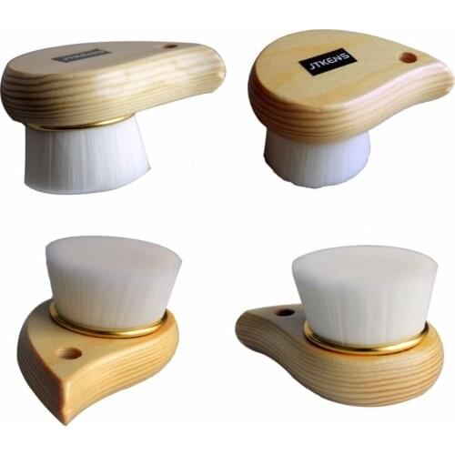 2pcs Cleansing Soft Hair Facial Brush Wooden Handle Cleansing Instrument Blackhead Deep Pore Cleansing Ultra Soft Fine
