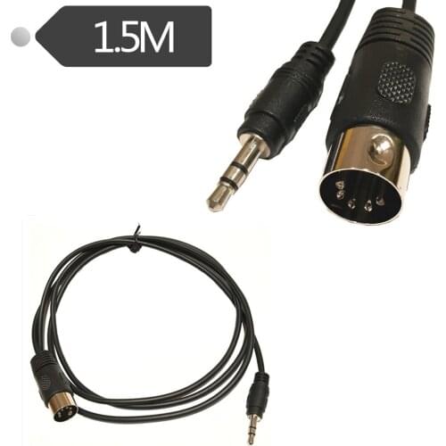 5 Pin Din Plug To 3.5mm Stereo Jack Plug Audio Cable 1.5m 3m