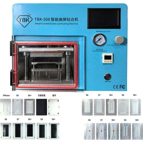 5 IN 1 TBK-508 Vacuum Laminating Machine for Sumsung S6 S6+ S7 S8 S8+ Edge Curved Phone LCD OCA Repair