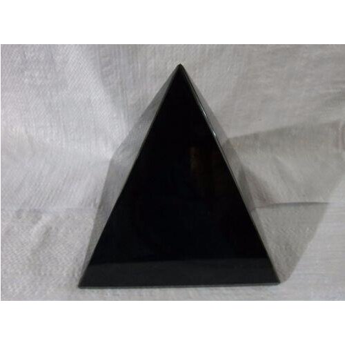 6.4 LB natural perfect obsidian quartz crystal pyramid