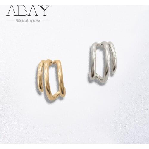 925 Sterling Silver Pin High Sense Small Earrings for Women Simple and Cool Metal Geometry Anti Allergy