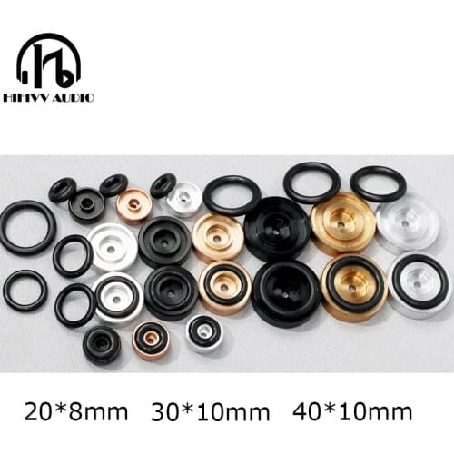 Aluminum feet pad Speaker box Stand Foot Pads Amplifier DAC Decoder Audio Computer Chassis buffer Absorption Damping feet mats