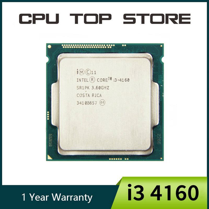 Intel Core i3 4160 Dual Core 3.60GHz Haswell CPU 5 GT/s 3MB SR1PK LGA1150 Processor