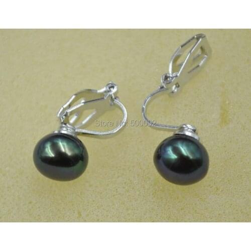 Free shipping lots 10 pairs 9mm button FW pearl earrings