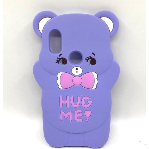 For Funda Xiaomi Redmi Note 6 Pro Case Cover 3D Cartoon Cute Bow Tie Bear Silicone Phone Case For Xiaomi Redmi Note6 6Pro