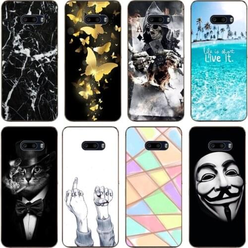 Patterned Case for LG G8X ThinQ Soft TPU Case Phone Back Cover for LG G8s G8 s Q60 K50 V40 V50 S Funda Coque