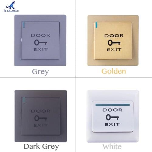 Four colors to choose Door Exit Push Button door open button Controls EXIT switch Single Button Indoor Exit Button
