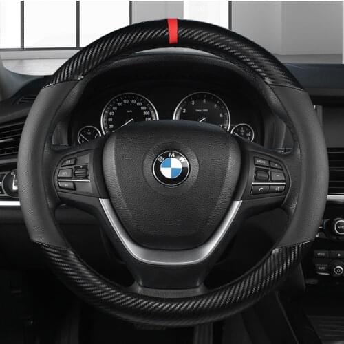 D Shape O shape Car Steering Wheel Cover Non-slip PU Leather for POLO GOLF 7 Scirocco Suzuki Swift Nissan Rogue High Quality