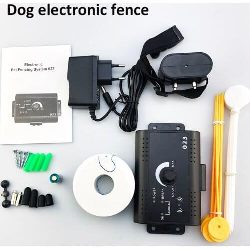 Dog Electric Fence Control Device Collars Hidden Yard Electric Shock Training Collar Dogs Fence Containment System