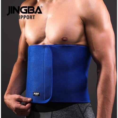 JINGBA SUPPORT Professional Adjustable waist trimmer sweat belt Sports Pressurized Back Waist Support Fitness Health Care Braces