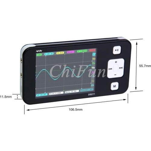 Freeshipping DS211 Pocket oscillograph Mini DS211 DS201/DSO201 upgrade version STM32