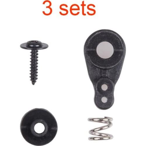 3 Sets K969 K979K999 K989-27 Servo Spare Parts Steering Horn Levers Buffer For WLtoys 1/28 RC Drift MINI Q 4WD Car Model
