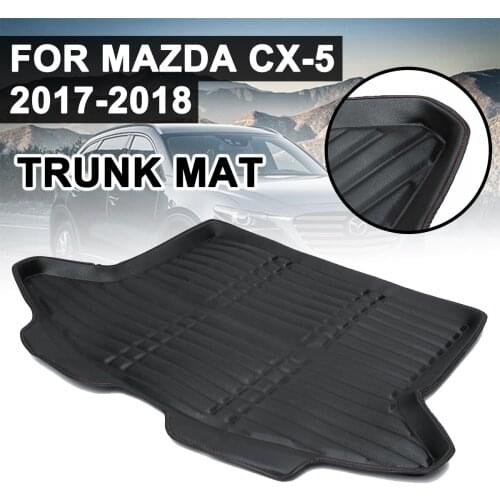 Cargo Liner Boot Mat Rear Trunk Liner Cargo Floor Tray Carpet Mud Pad Kick Guard Protector For Mazda CX-5 CX5 2017 2018