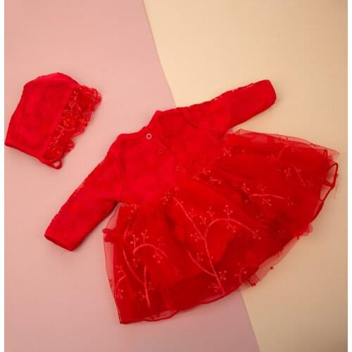 Red Dress Or Shoes Can Choose Suit For 23-24 Inch Reborn Dolls 3 pcs or 2 pcs New Baby Clothes Reborn Baby Doll Accessories