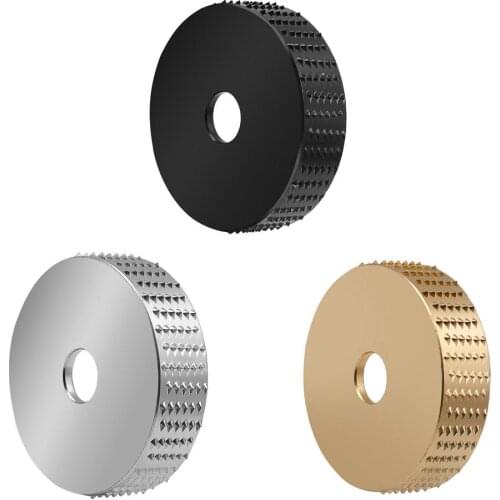 Round Wood Angle Grinding Wheel Sanding Carving Rotary Tool Abrasive Disc for Angle Grinder Tungsten Carbide 16mm Bore