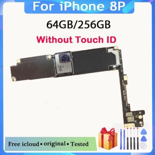 64gb/256gb for iphone 8Plus 5.5inch Motherboard without Touch ID Original unlocked for iphone 8 Plus Logicboard with IOS System