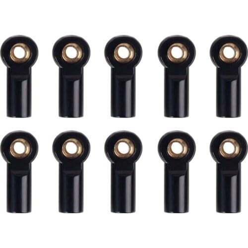 10Pcs Metal M3 Link Tie Rod End Ball Joint for 1/10 RC Car Crawler AXIAL SCX10 D90 D110 Tamiya CC01
