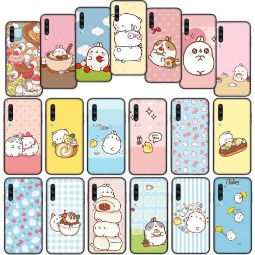 Molang Rabbit Soft Cover Case for Samsung Galaxy Note 10 20 Ultra S10 Plus S10e Lite
